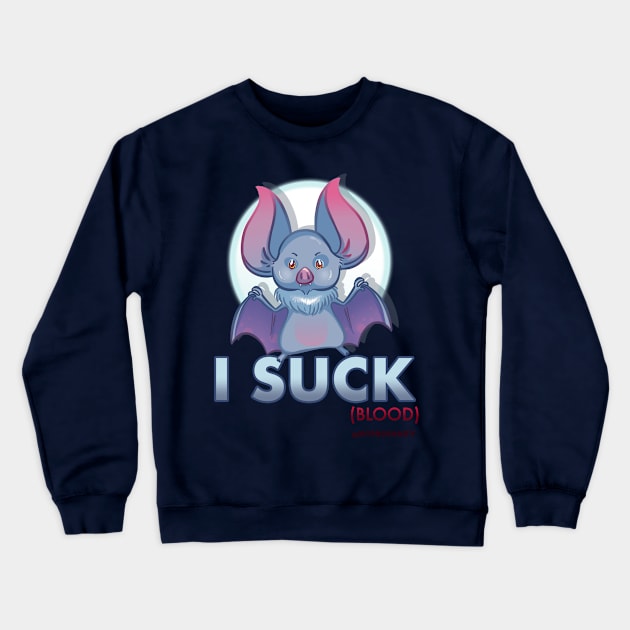 Bat - Drawlloween2018 Crewneck Sweatshirt by myprofanity